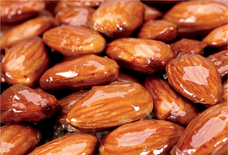 Caramelized Almonds, Dry Method from The Art of the Chocolatier by