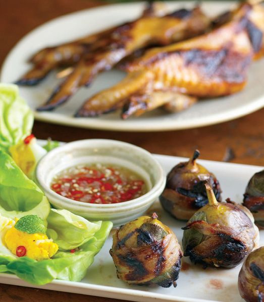 Pancetta Grilled Figs from The Barbecue Bible by Steven Raichlen