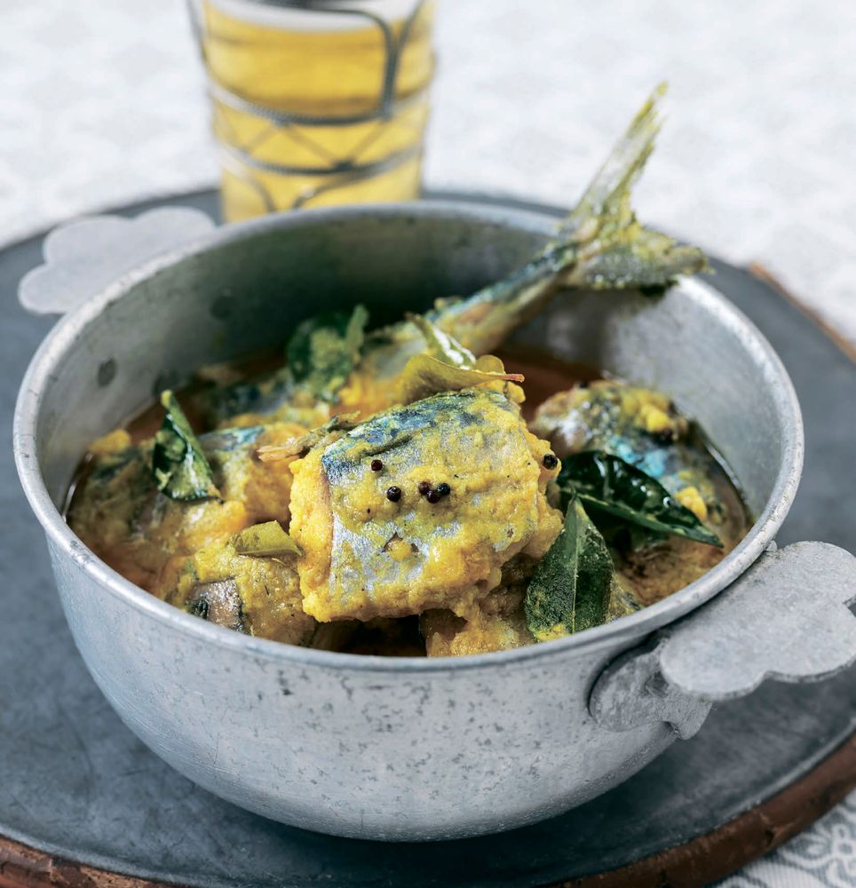 Mackerel in coconut milk from The Complete Indian Regional Cookbook