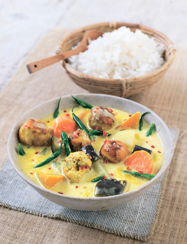 Vegetables with gram flour dumplings from The Complete Indian Regional