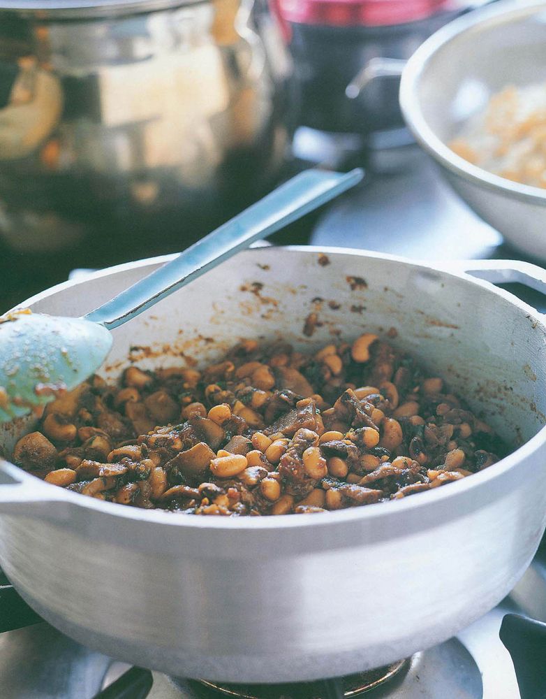 BlackEyed Beans with Mushrooms from The Food of India A Journey for