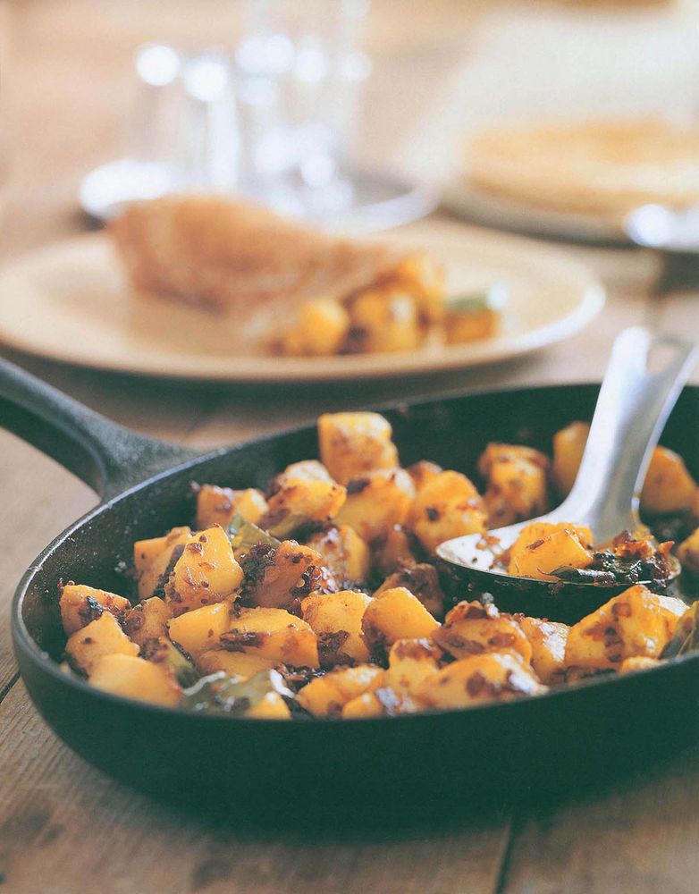 Potato Masala from The Food of India: A Journey for Food Lovers by Priya Wickramasinghe and Carol Se