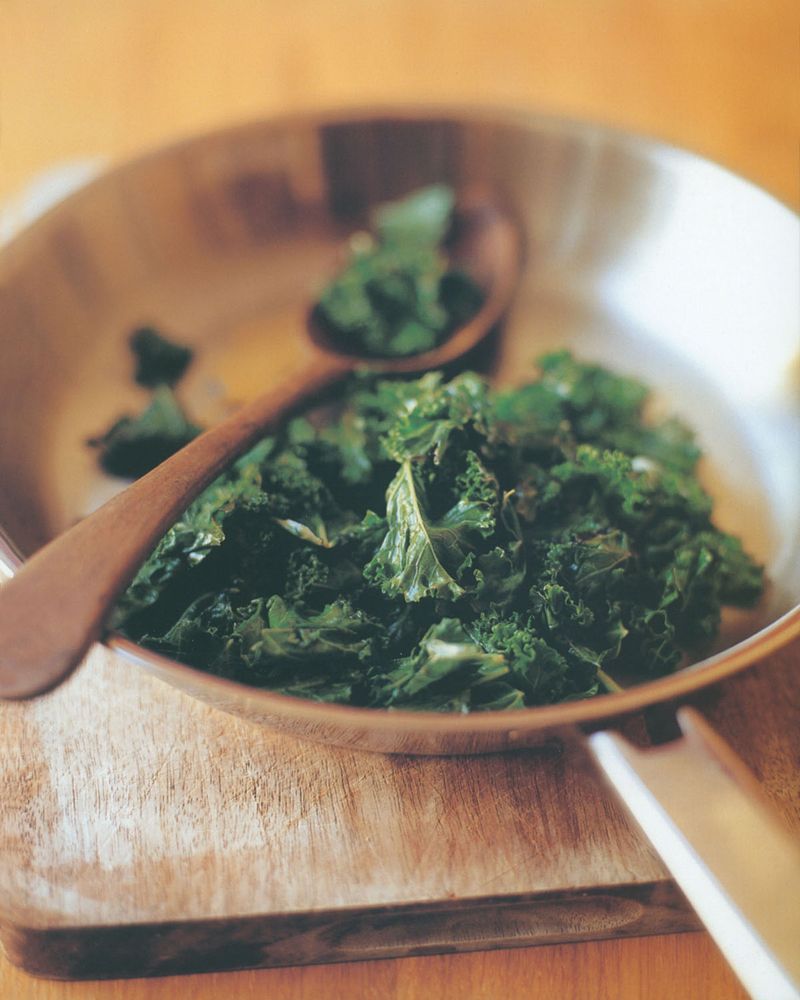 Panfried Kale from The Gate Easy Vegetarian Cookbook by Michael Daniel