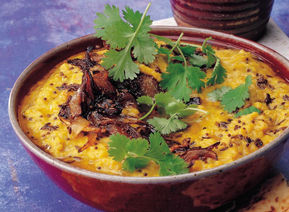 Lentil Dhal with Coconut Milk and Tadka from The Lentil Cookbook by Ghillie Basan