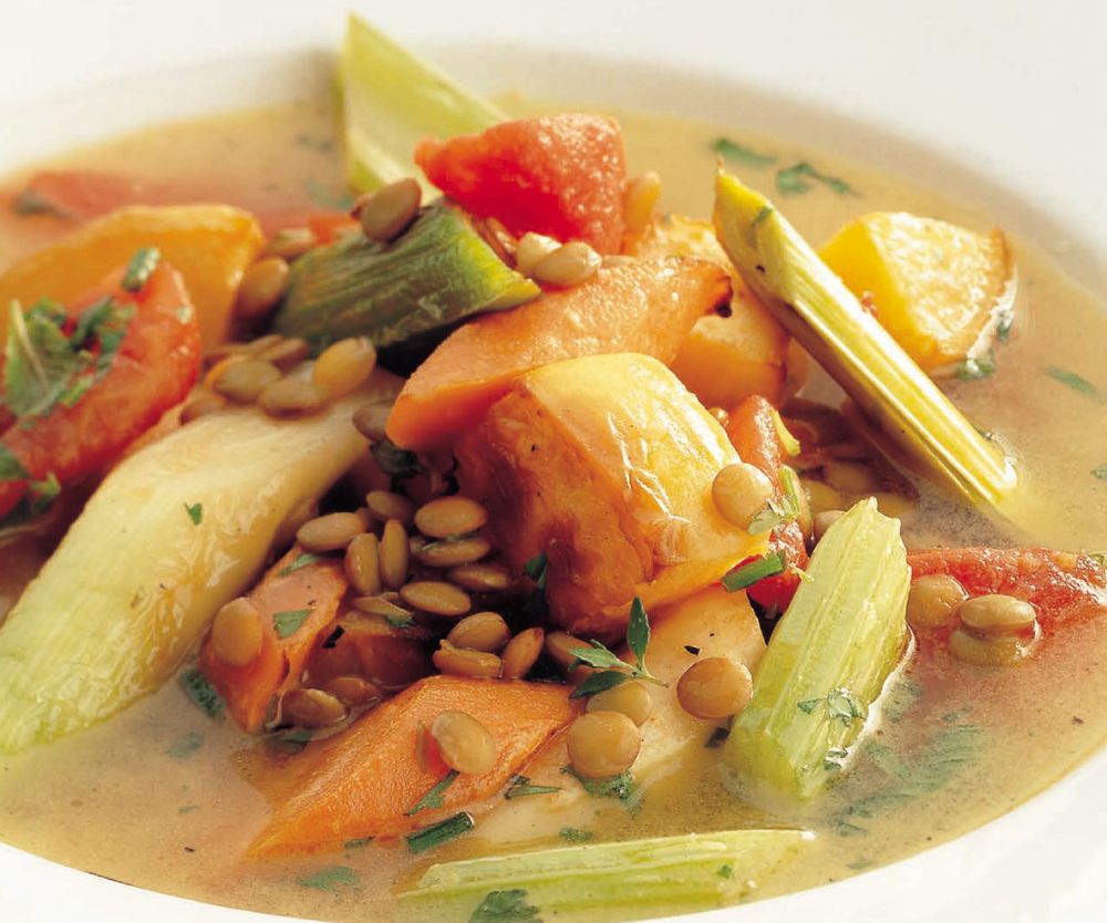 Lentil and Harvest Vegetable Casserole from The Lentil Cookbook by