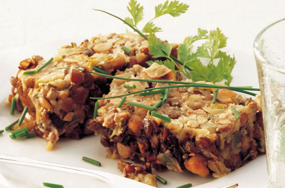 Savoury Lentil and Nut Loaf from The Lentil Cookbook by Ghillie Basan
