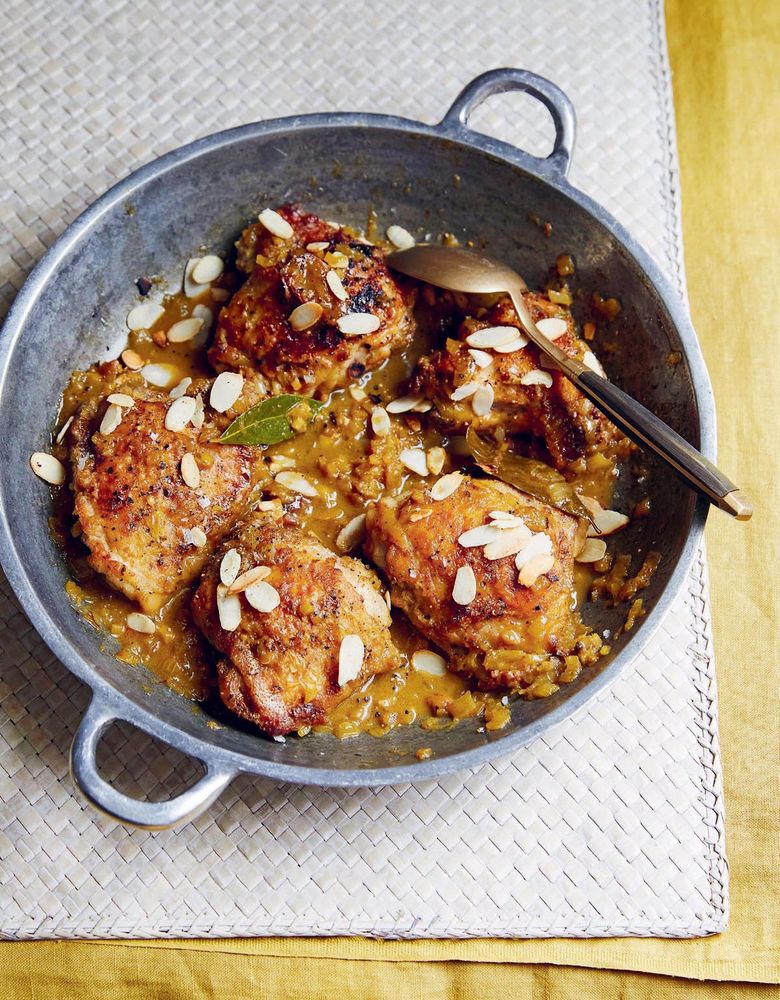 Chicken with Almond Milk & Dates from The Nutmeg Trail by