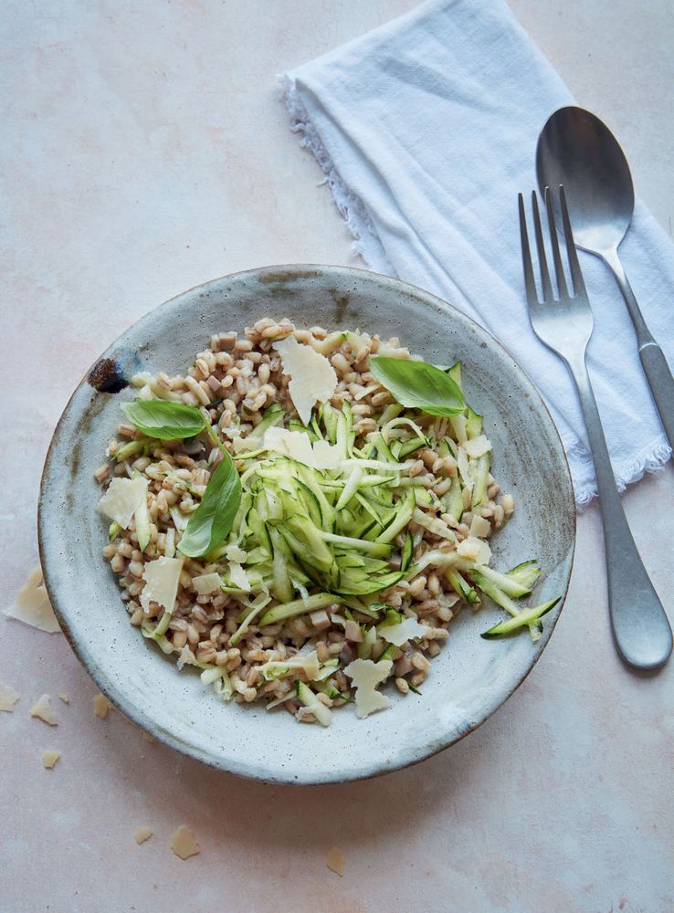 Pearl Barley and Courgette Risotto from The Organised Cook: The Life-changing Way to Save Time, Shop Smarter and Eat More Healthily by Amelia Freer