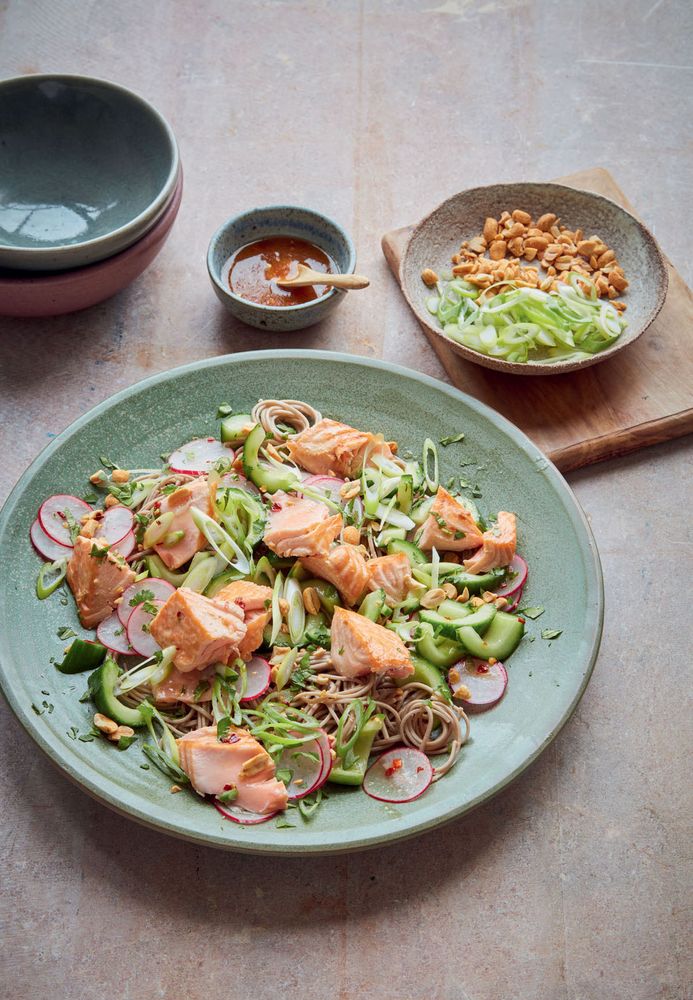 Salmon and Soba Noodles with Peanuts from The Organised Cook The Life