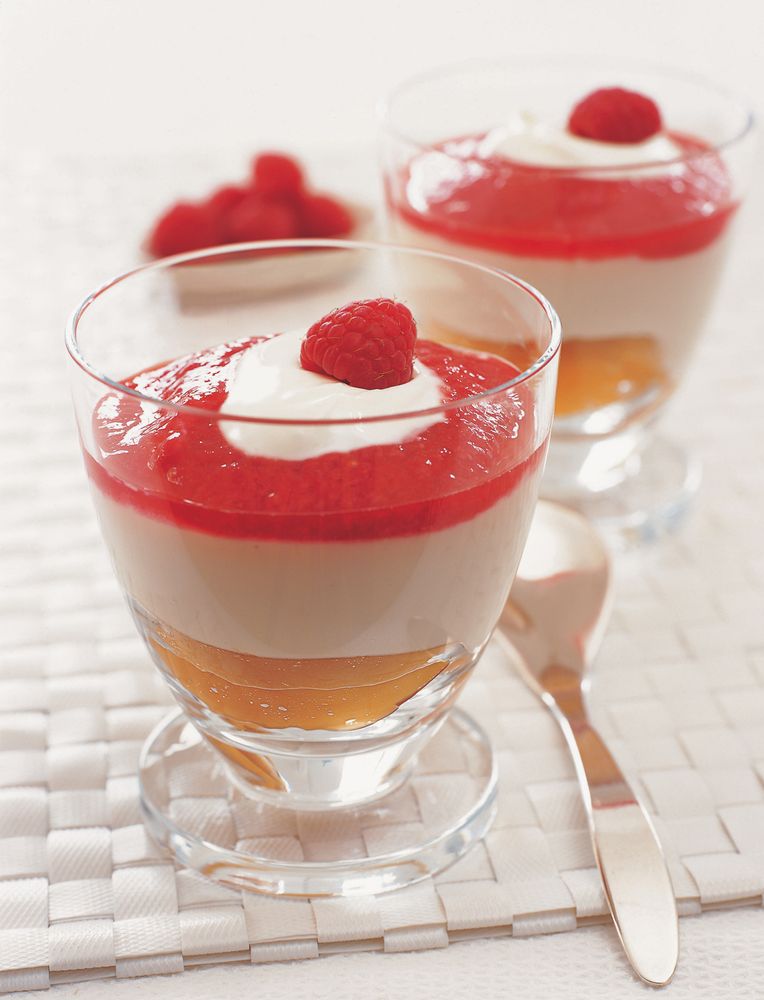 Peach and tofu melba from The Tofu Cookbook by Becky Johnson