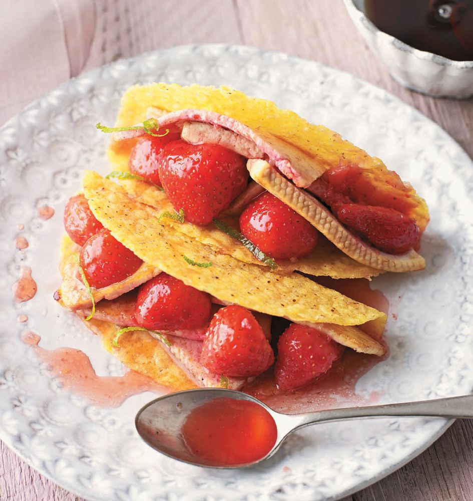 Sweet tofu tacos from The Tofu Cookbook by Becky Johnson