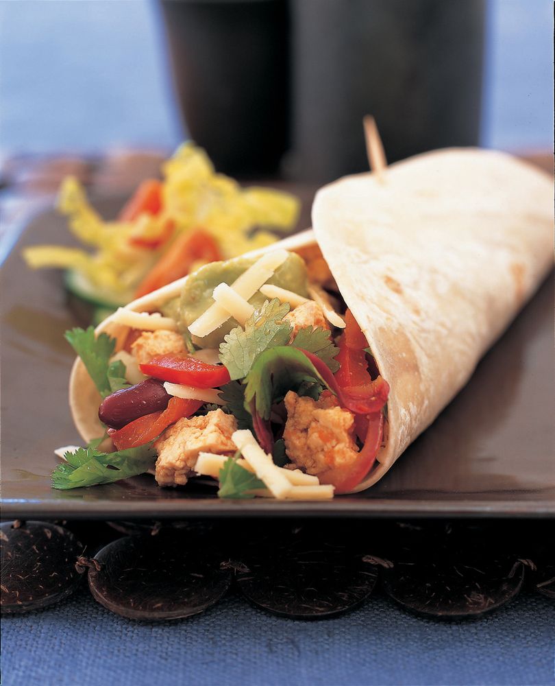 Tofu tortillas from The Tofu Cookbook by Becky Johnson
