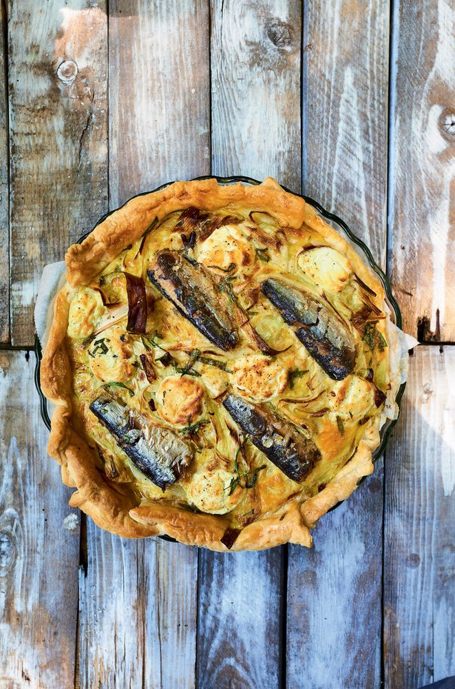 Sardine and Leek Tart with Tarragon from The Tinned Fish Cookbook Easy