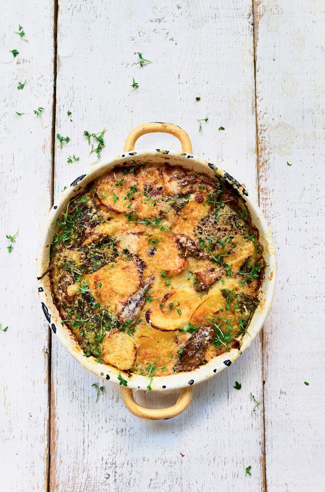 Mackerel and Potato Frittata from The Tinned Fish Cookbook EasyTo