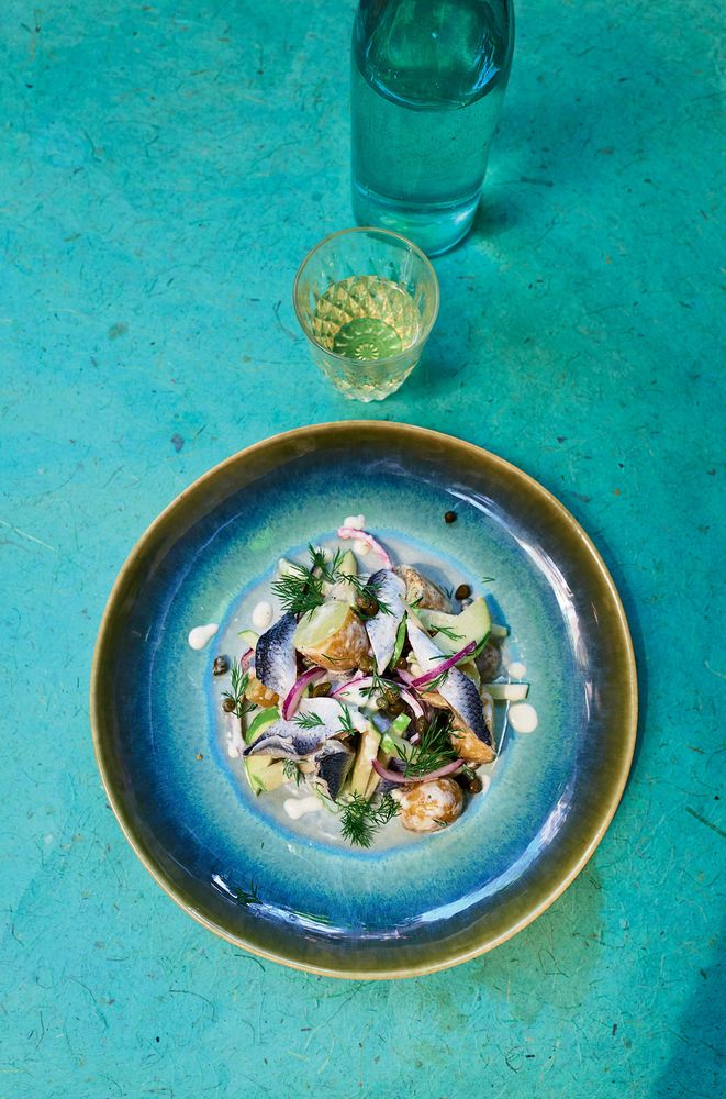 Potato and Herring Salad from The Tinned Fish Cookbook: Easy-To-Make Meals from Ocean to Plate by Ba