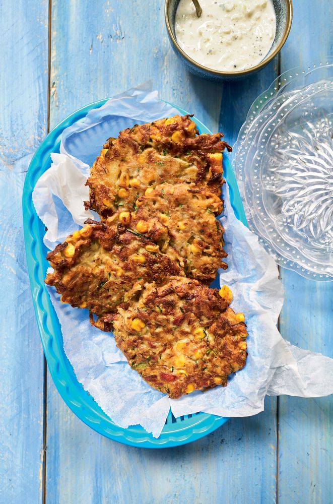 Tuna Fritters with Tzatziki from The Tinned Fish Cookbook EasyToMake