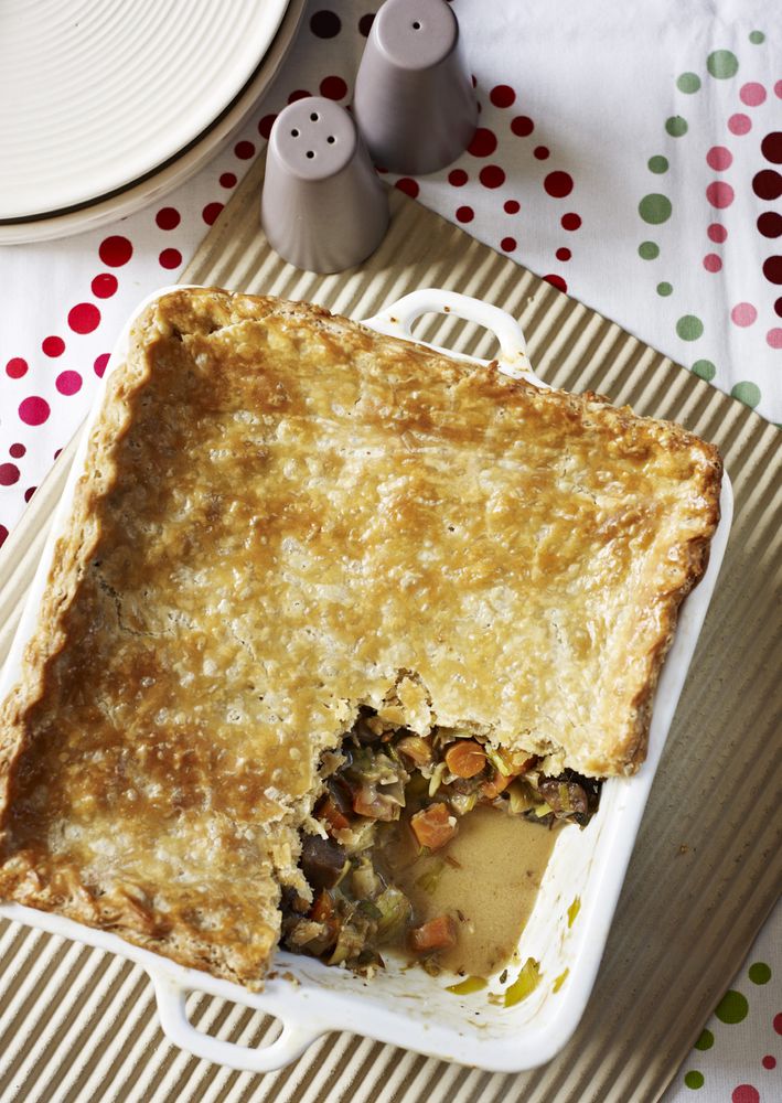 Chestnut and Mushroom Pie from The Thrifty Veggie by Nicola Graimes