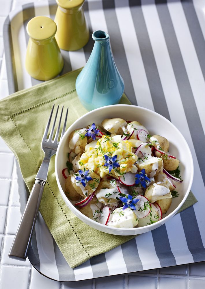 Potato, Radish and Egg Mayo Salad from The Thrifty Veggie by Nicola Graimes