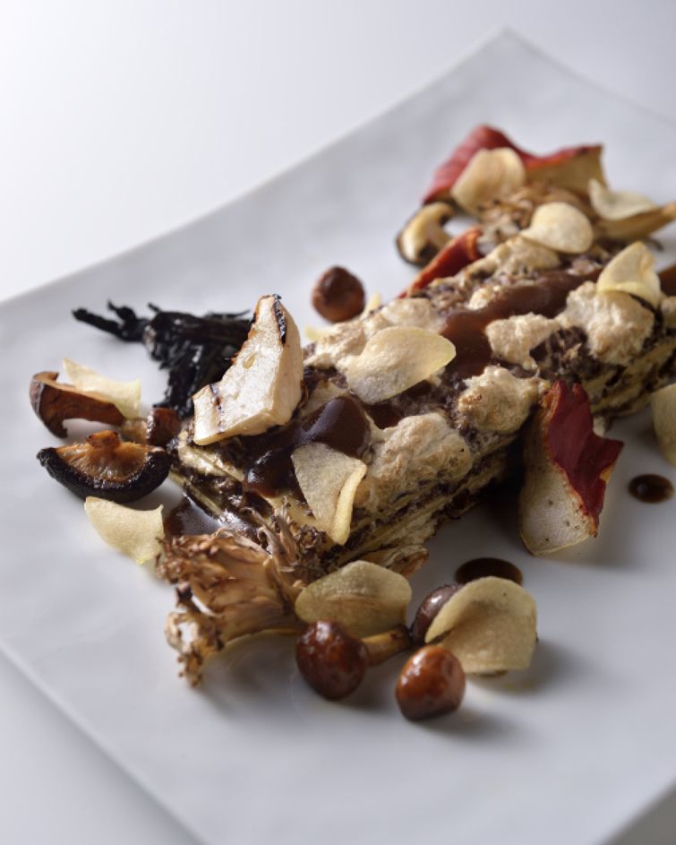 Shiitake Mushroom Lasagna with Spring Greens from Umami The Fifth