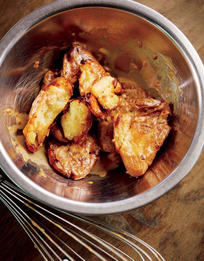 Fingerling Potatoes with Creamy Worcestershire Sauce from Vedge by Rich Landau and Kate Jacoby