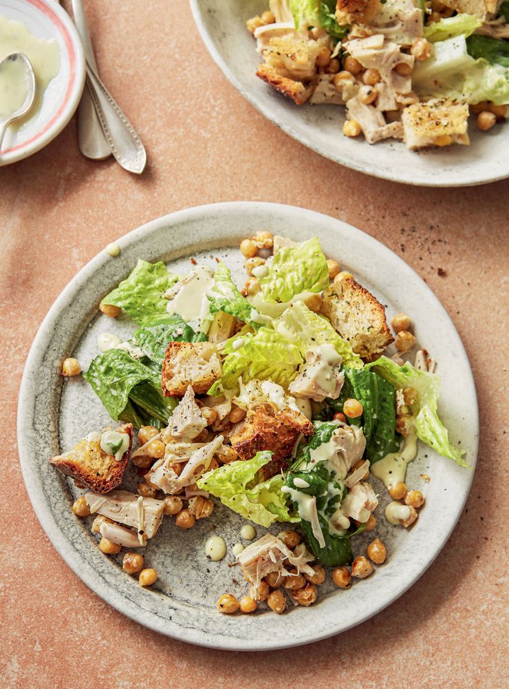 Chickpea Caesar Salad from Vegan(ish) by Jack Monroe