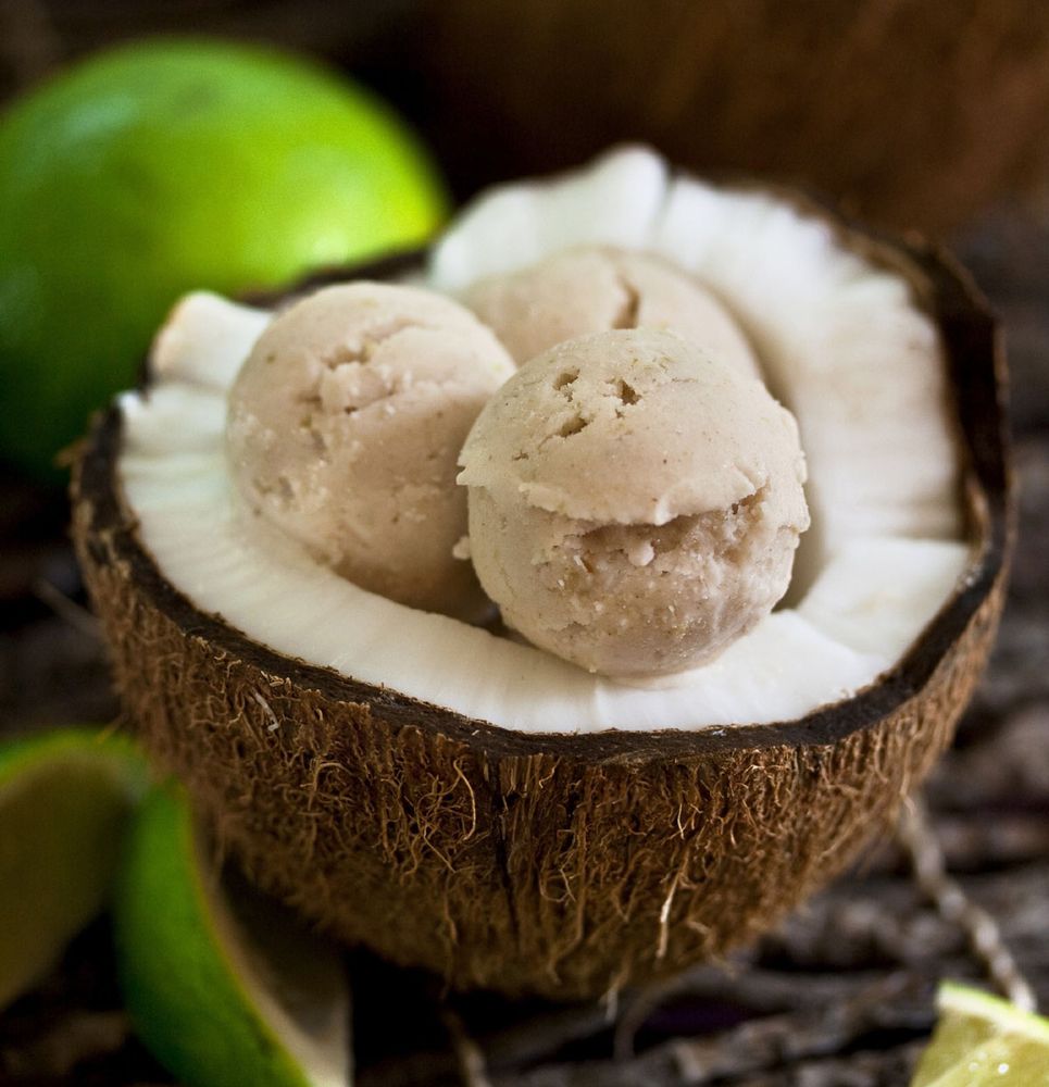 Toasted Coconut Key Lime Ice Cream from Vegan Desserts by Hannah Kaminsky