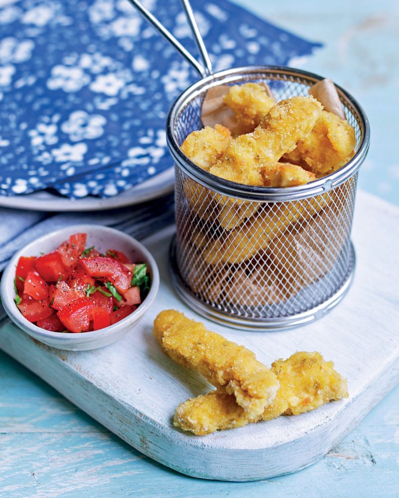 Fried Vegan Mozzarella Sticks from Vegan Kids by Heather Whinney