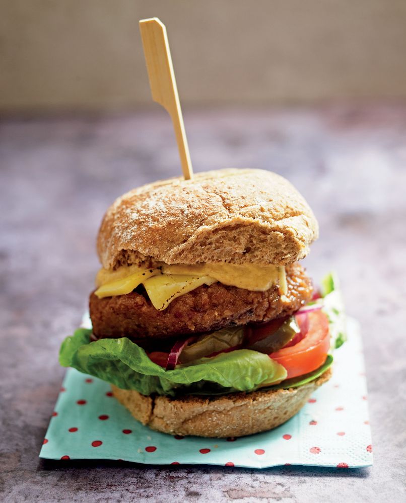 Soya Burger from Vegan Kids by Heather Whinney