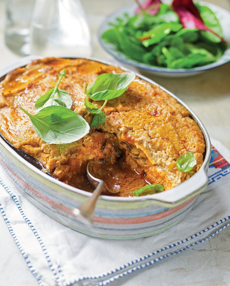 Vegetable Moussaka with Tofu Topping from Vegan Kids by Heather Whinney