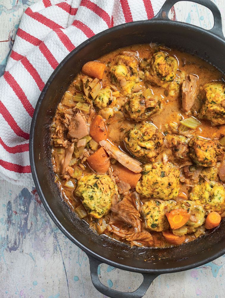 Jackfruit Hotpot with Dumplings from Vegan Kids by Heather Whinney