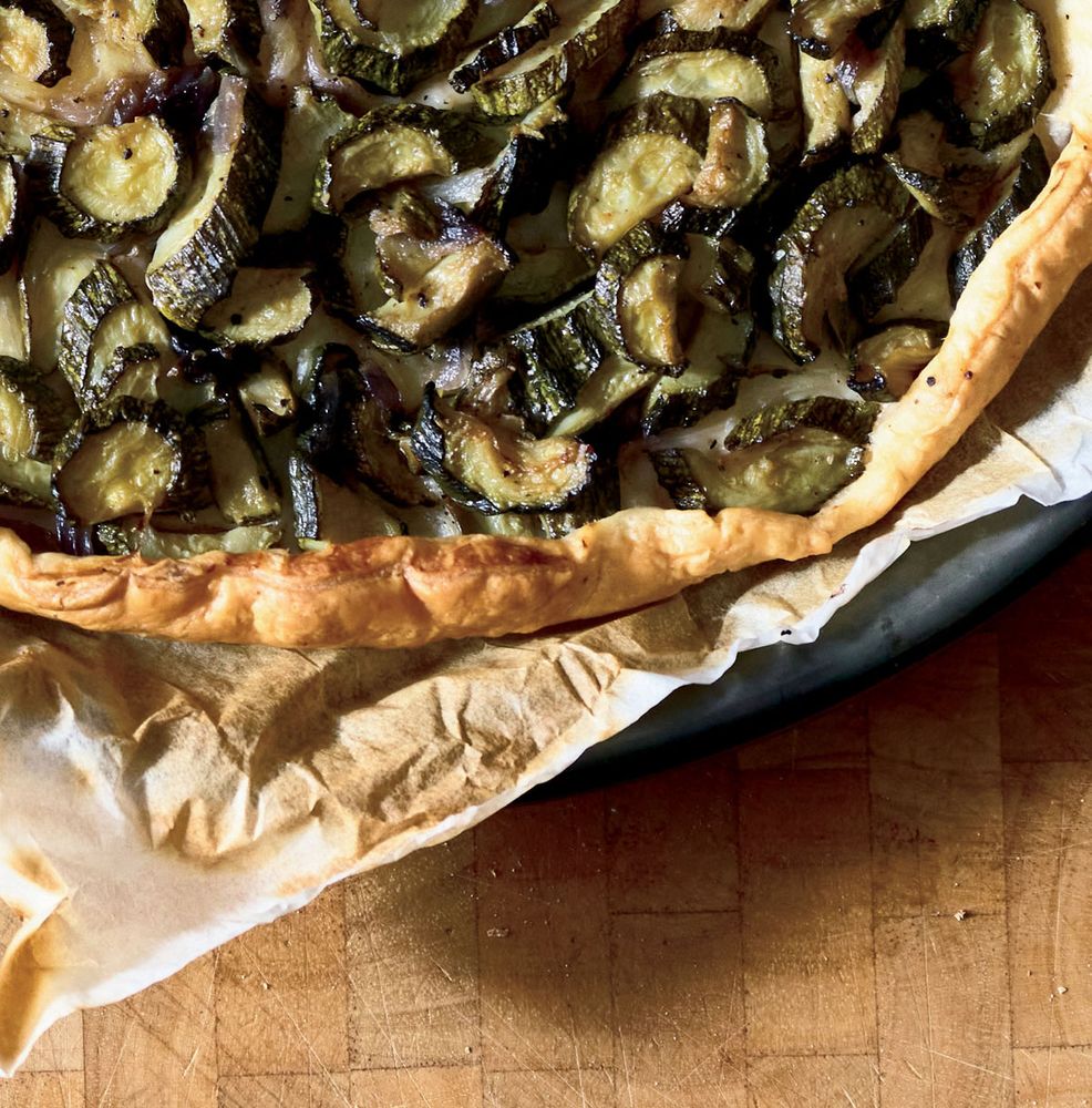 Zucchini Focaccia from Vegedibles: Luscious Plant-Based Recipes by Christina Pirello