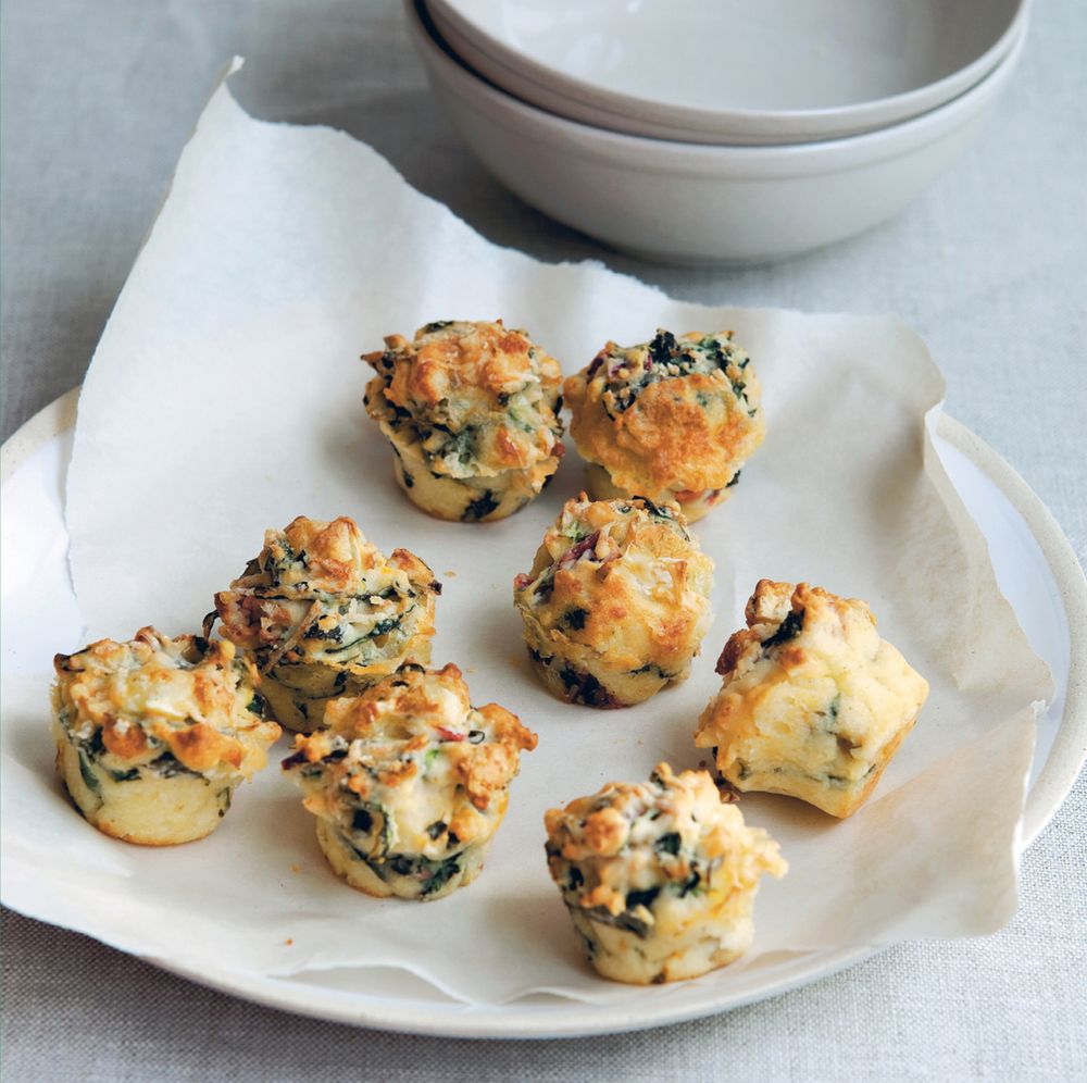 Silverbeet and brie mini muffins from Vegetarian by Alice Hart