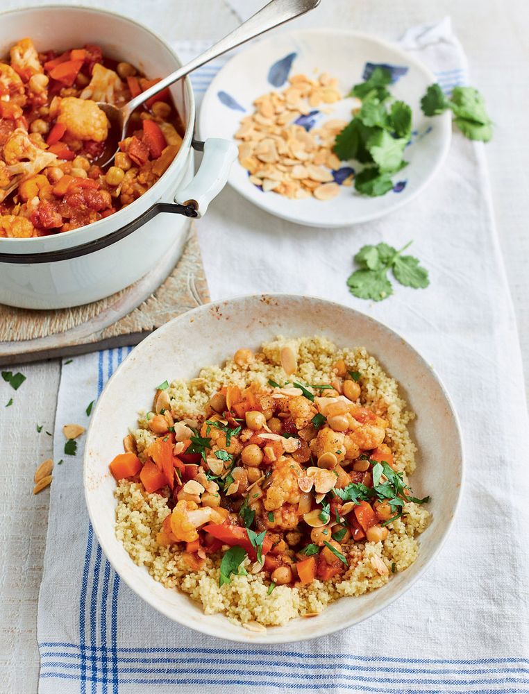 Chickpea and Cauliflower Tagine from The Vegetarian Kitchen by Prue