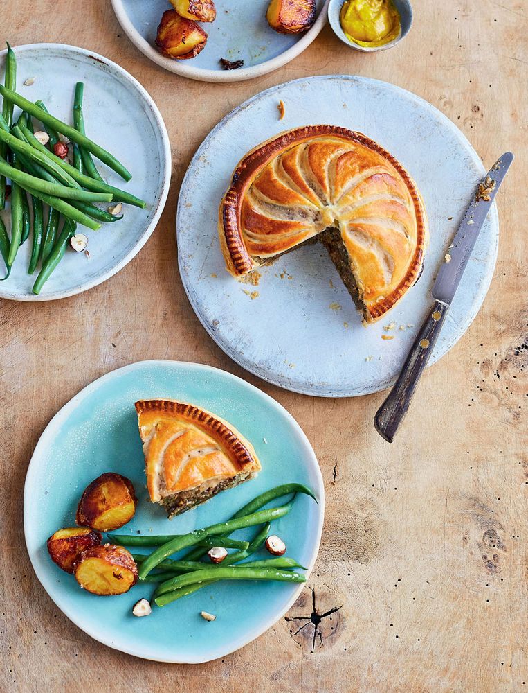 Mushroom and Hazelnut Pithivier from The Vegetarian Kitchen by Prue