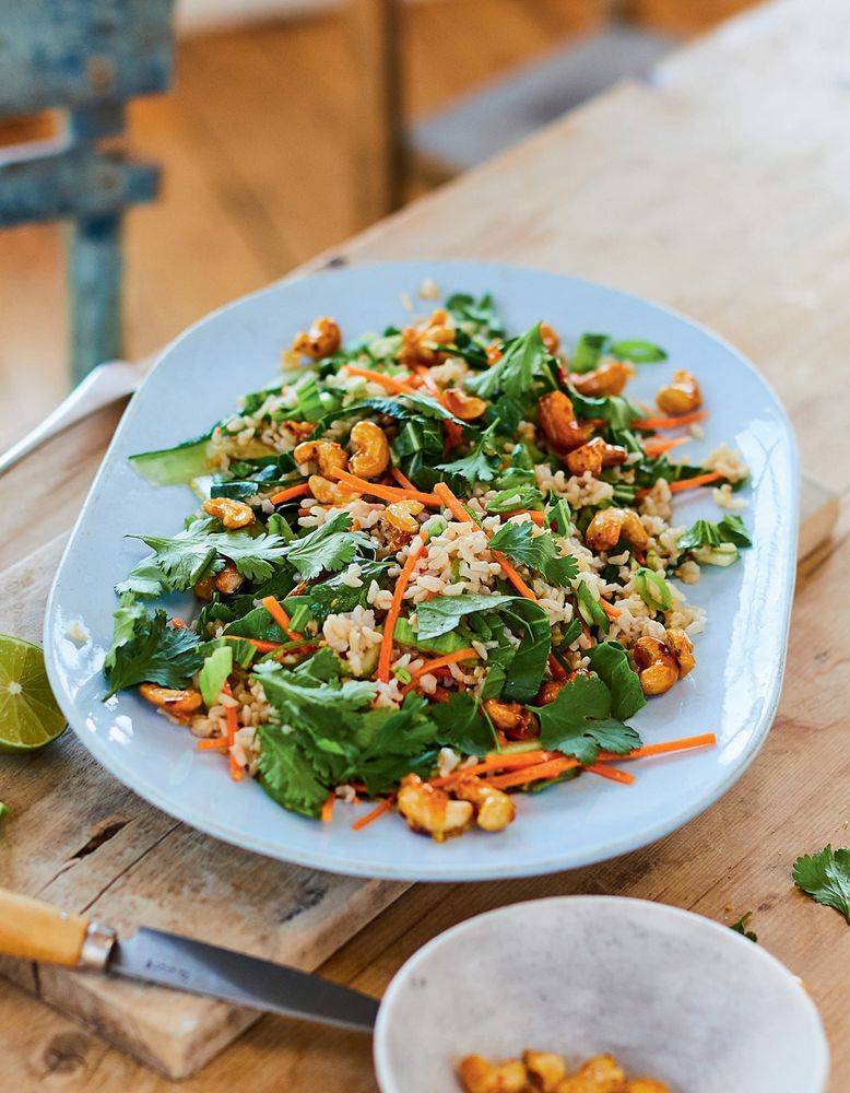 Slightly Asian Rice Salad from The Vegetarian Kitchen by Prue Leith and