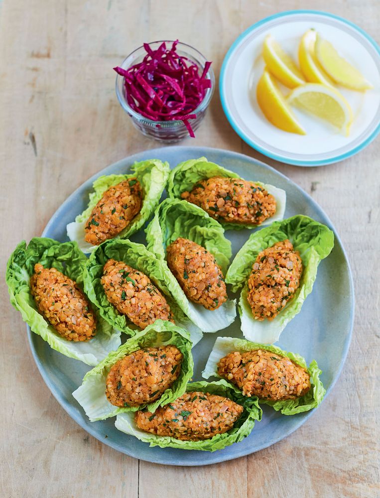 Red Lentil and Lemon Kofte from The Vegetarian Kitchen by Prue Leith and Peta Leith