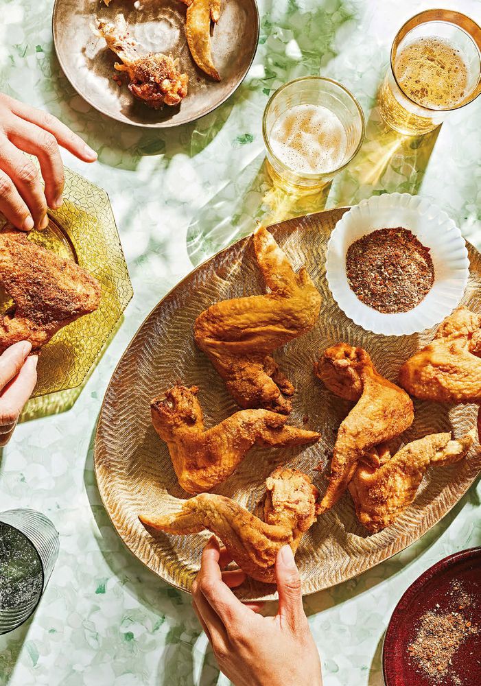 Fried Chicken Wings with XFF Spices from Xi'an Famous Foods: The Cuisine of Western China, from New York's Favorite Noodle Shop by Jason Wang