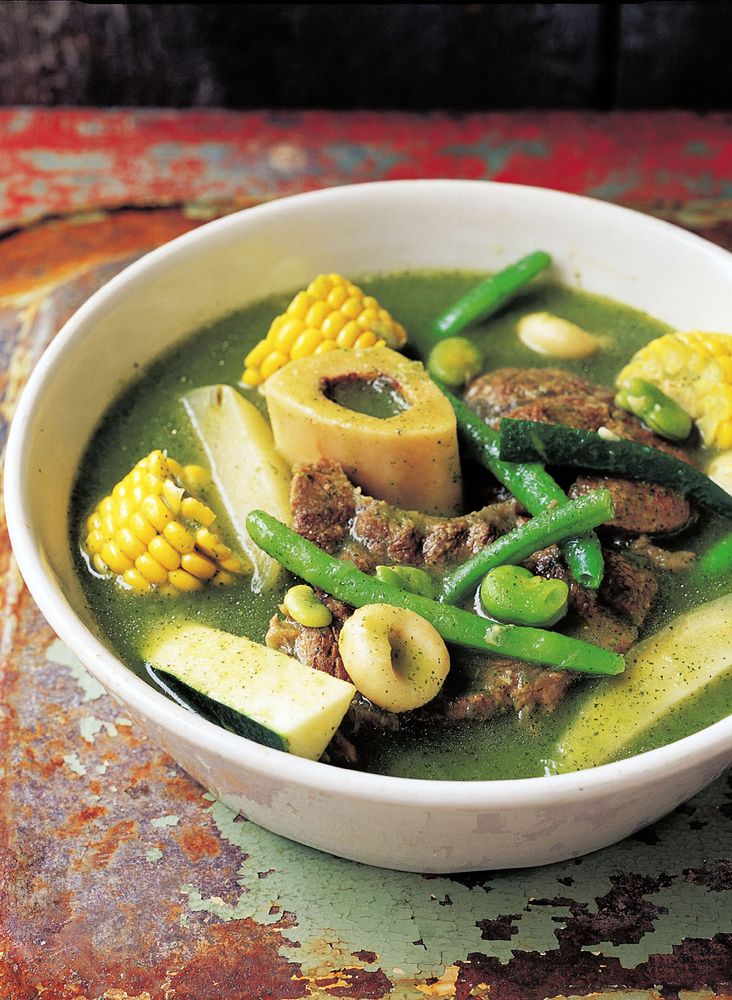 Soup-Stew with Green Herbs and Vegetables from Zarela's Veracruz: Mexico's Simplest Cuisine by Zarel