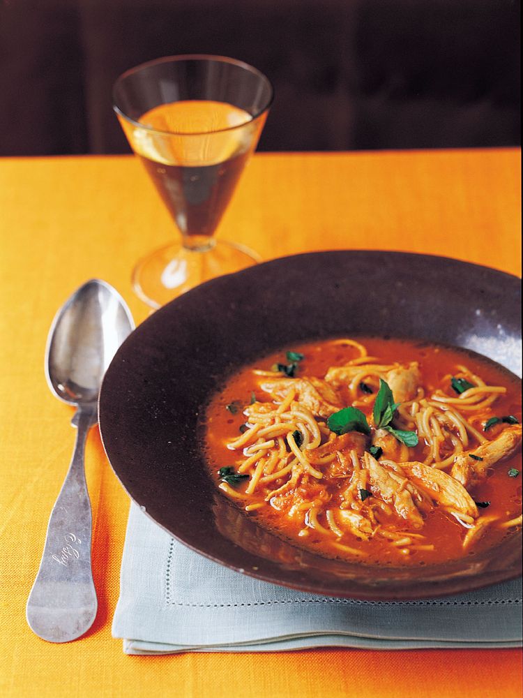 Santa María’s Chicken Soup with Noodles from Zarela's Veracruz: Mexico's Simplest Cuisine by Zarela 